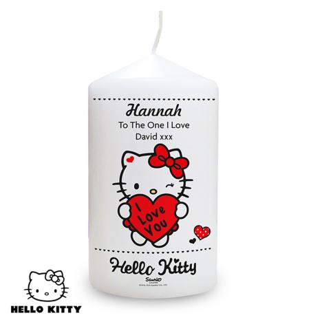 Personalised Hello Kitty I Love You Candle £10.99